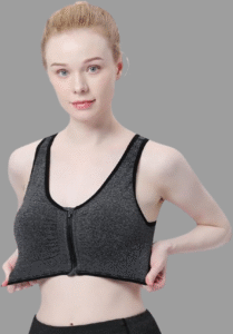 Women's Zip Front Sports Bra