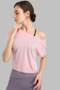 Women Open Back Yoga T-shirt