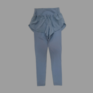 Women's Solid 2 in 1 Sports Leggings Pants